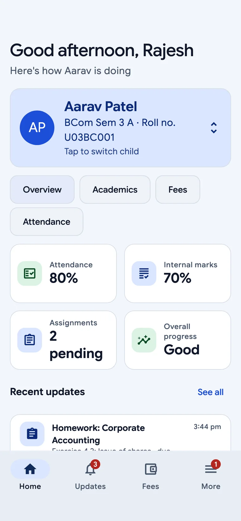 Zynetix Parent app
